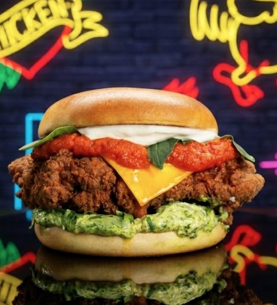 A Chicken Love You fried chicken sandwich