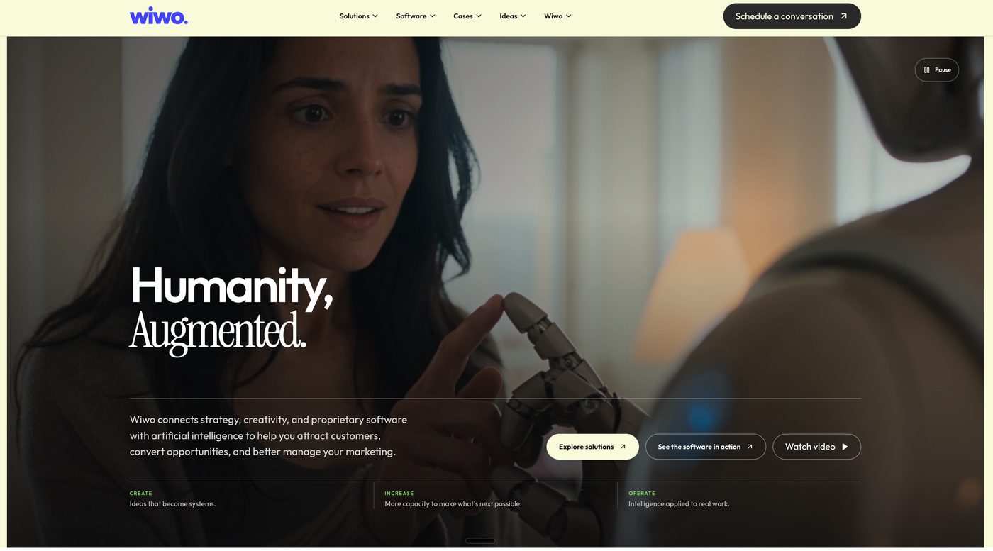 The WiWo website: Humanity, Augmented